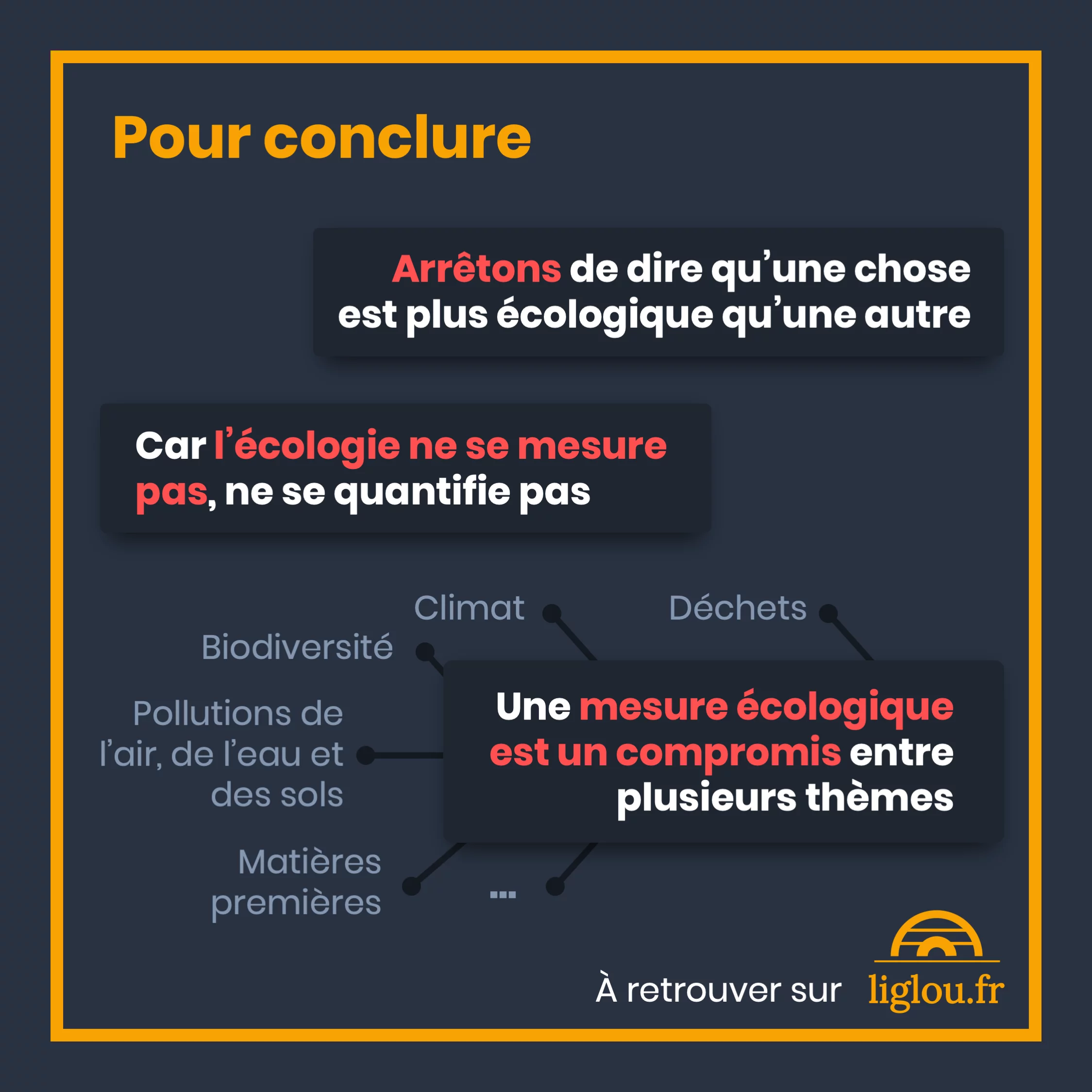 L’écologie ne se mesure pas — 11 sur 11