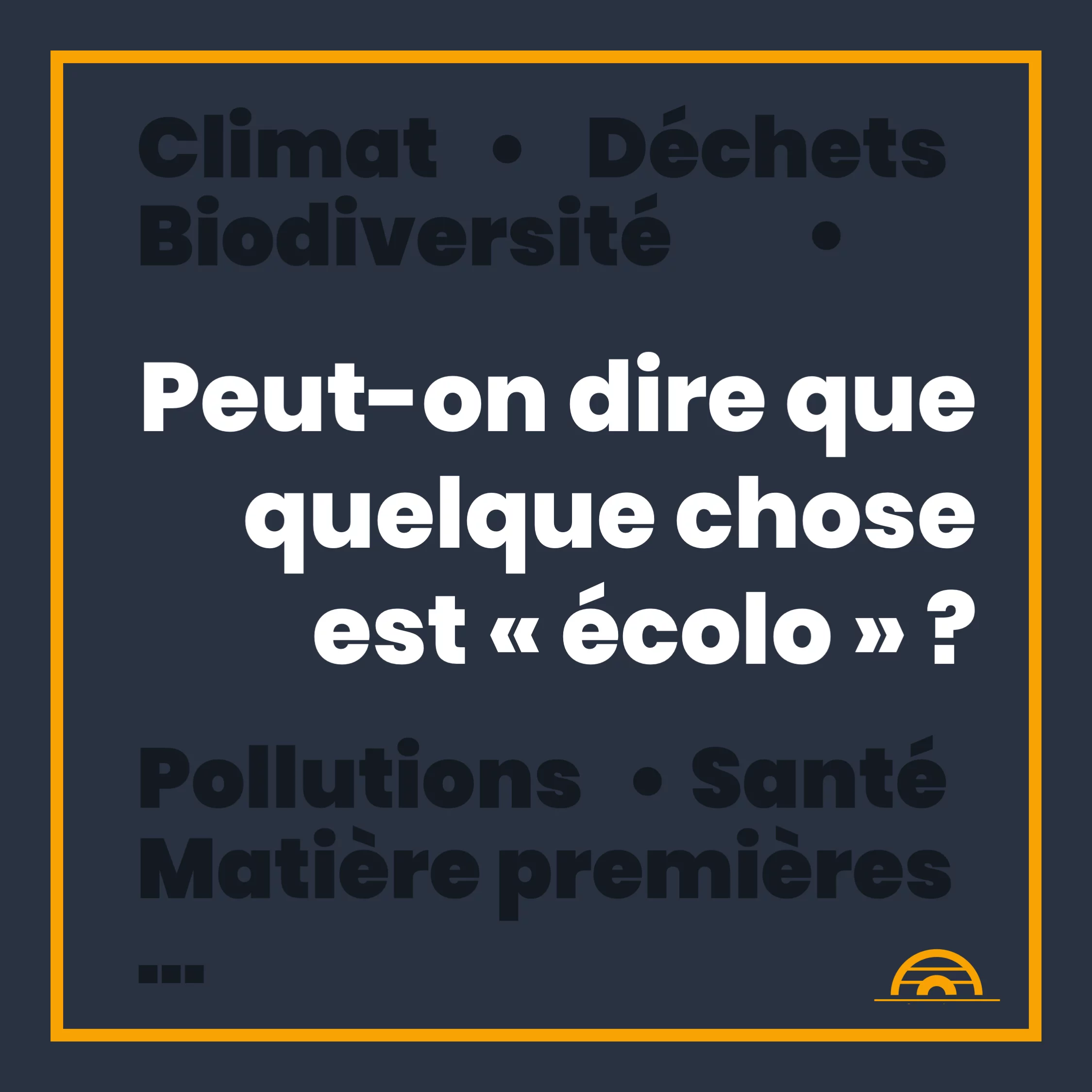 L’écologie ne se mesure pas — 1 sur 11