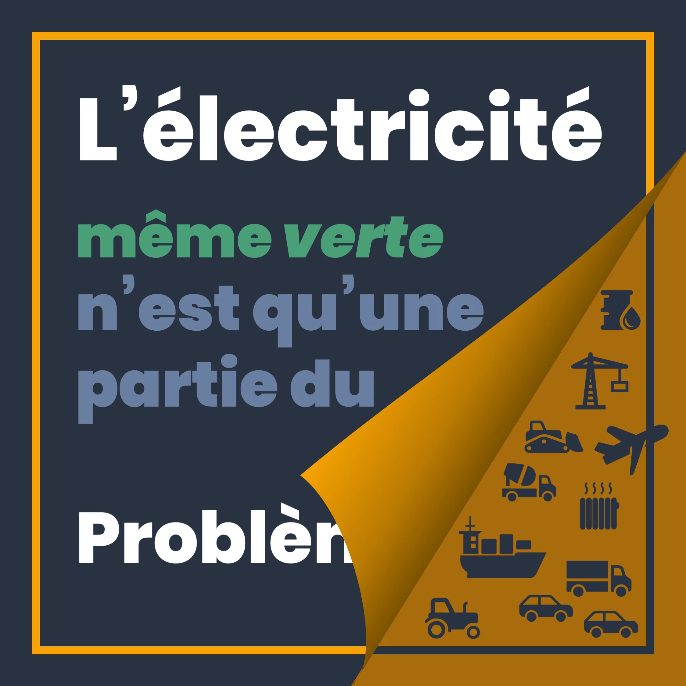 Électricité n’est pas énergie — 1 sur 10