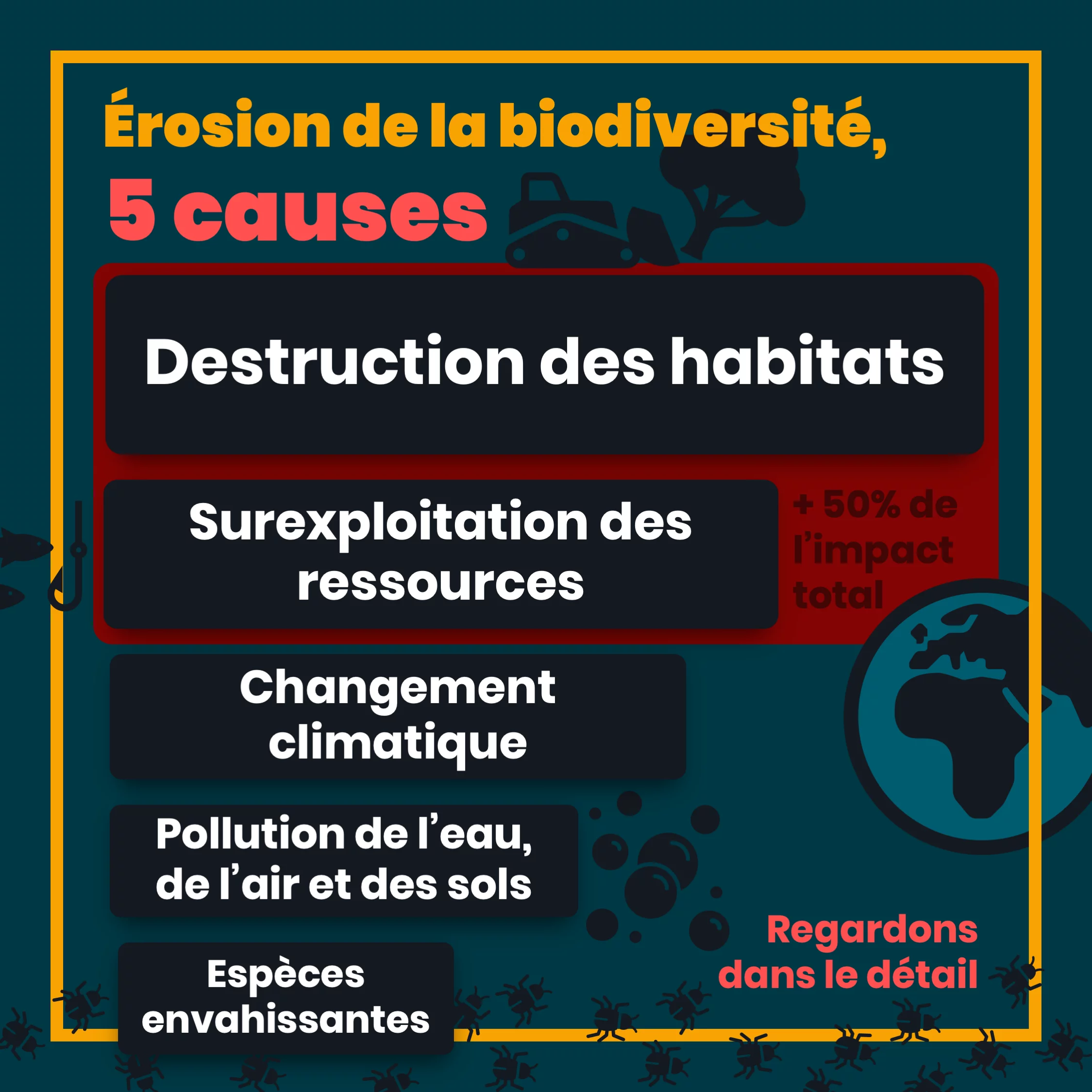 Les 5 causes du déclin de la biodiversité — 5 sur 12