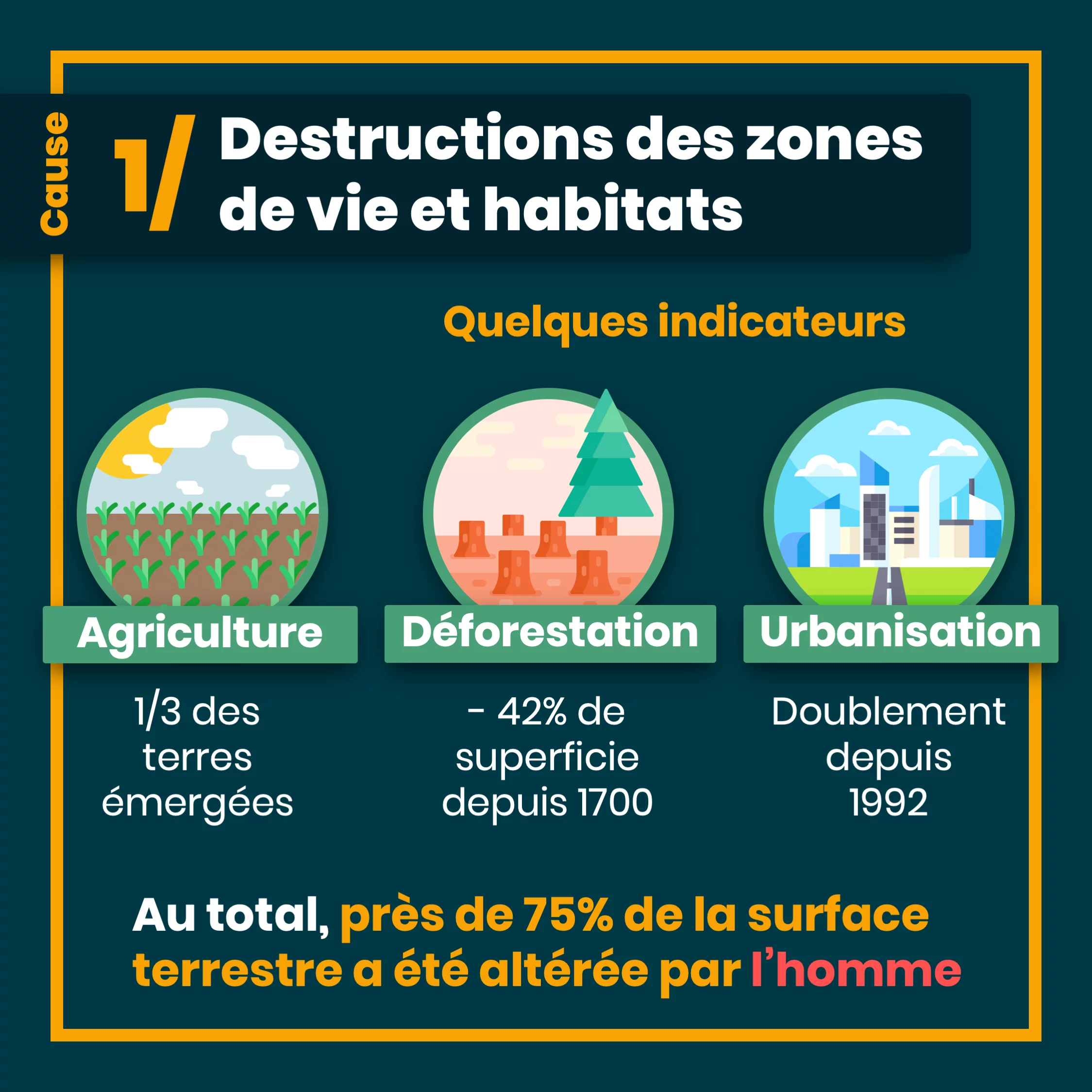 Les 5 causes du déclin de la biodiversité — 6 sur 12