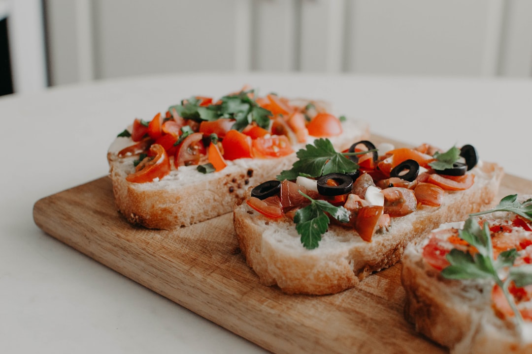 Bruschetta végé gratinée