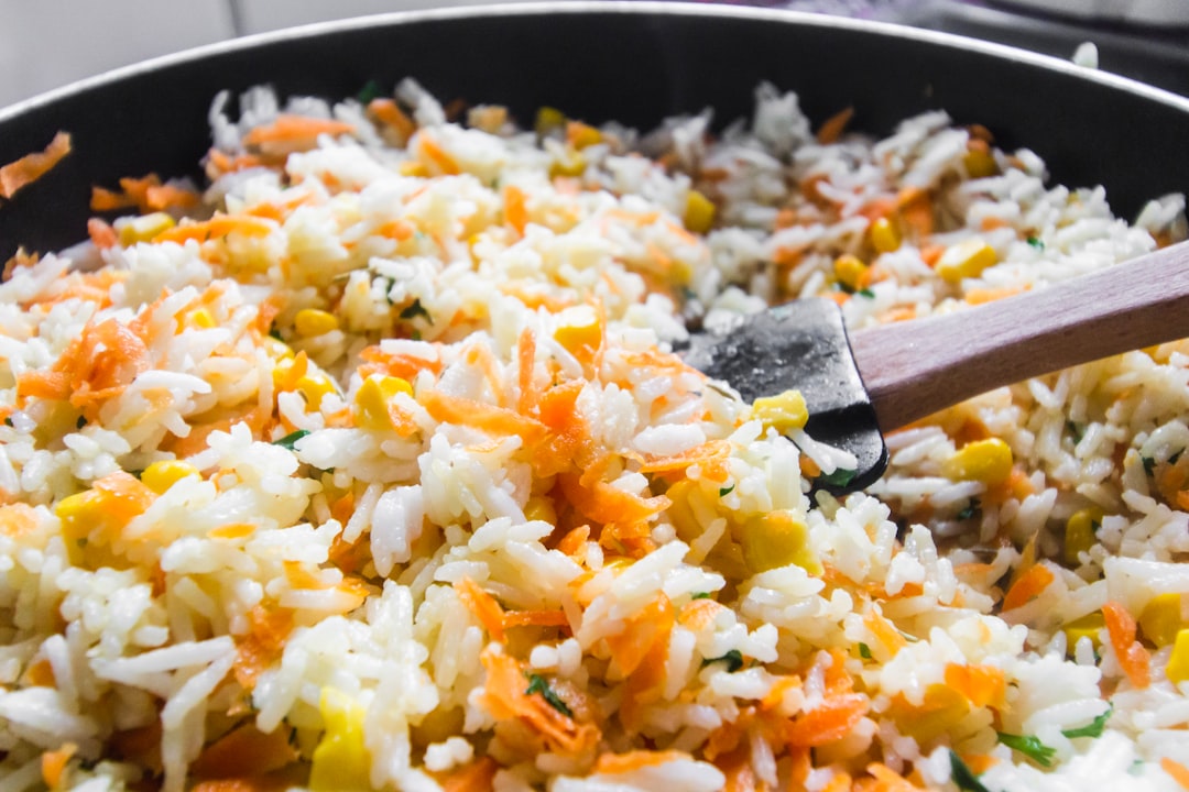 Salade de riz & œuf dur