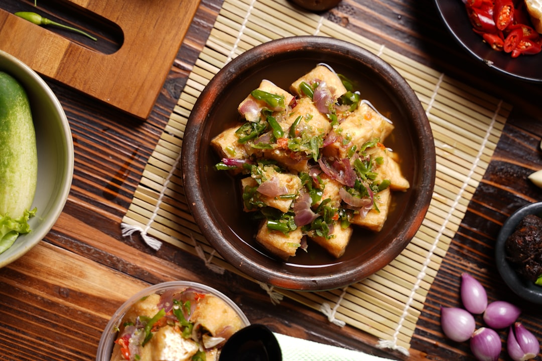 Tofu sauté sauce cacahuète